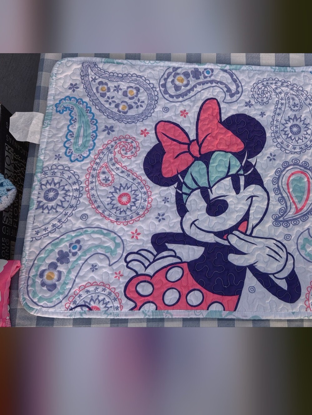 Disney Minnie Mouse The Big One Quilted Pillow Case & Quilt Blanket, Twin Size